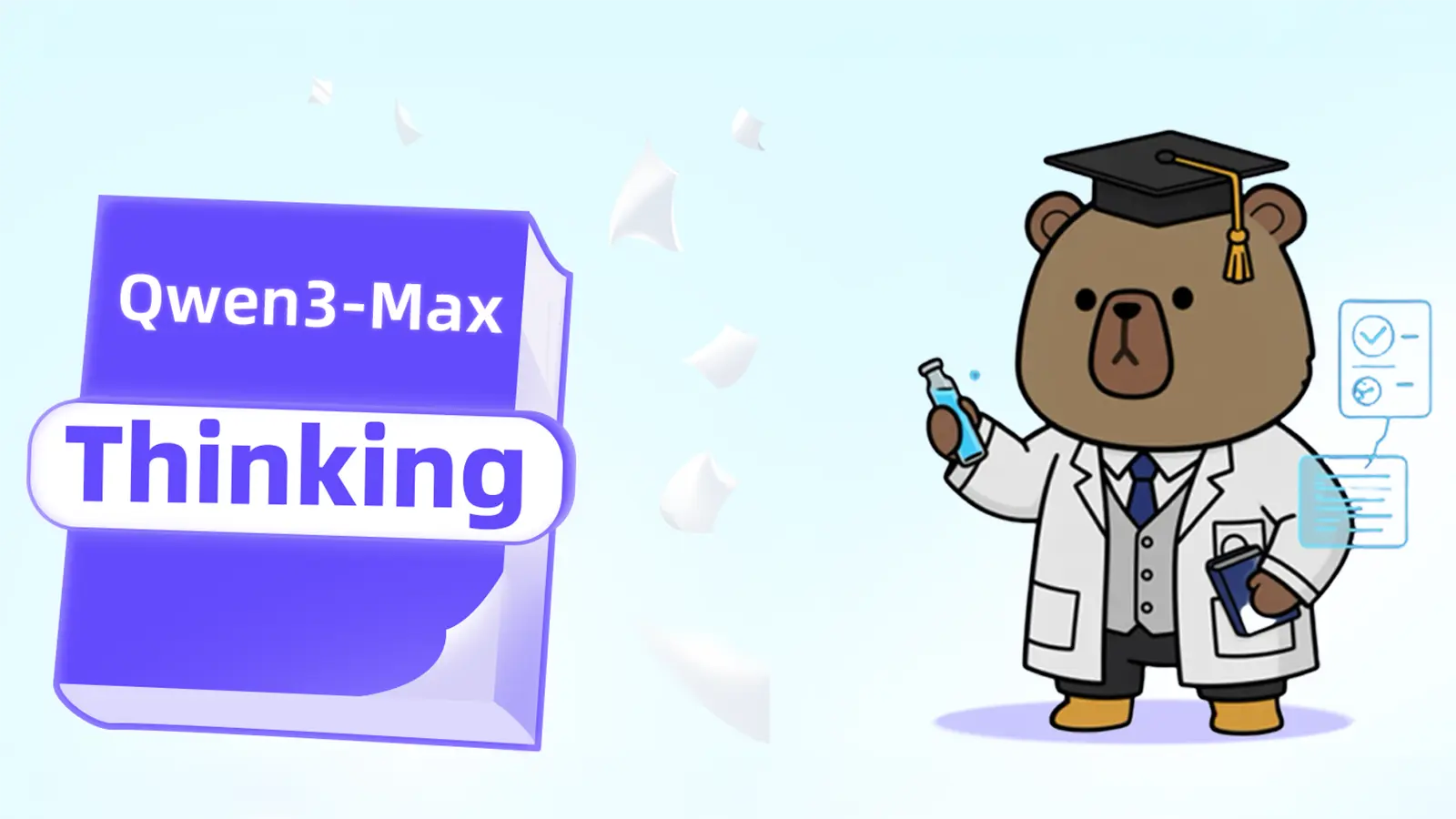 Ein Bär und qwen3-max thinking als Lehrbuch